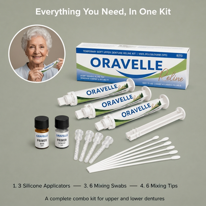 Kit de revestimiento de confort para prótesis dentales