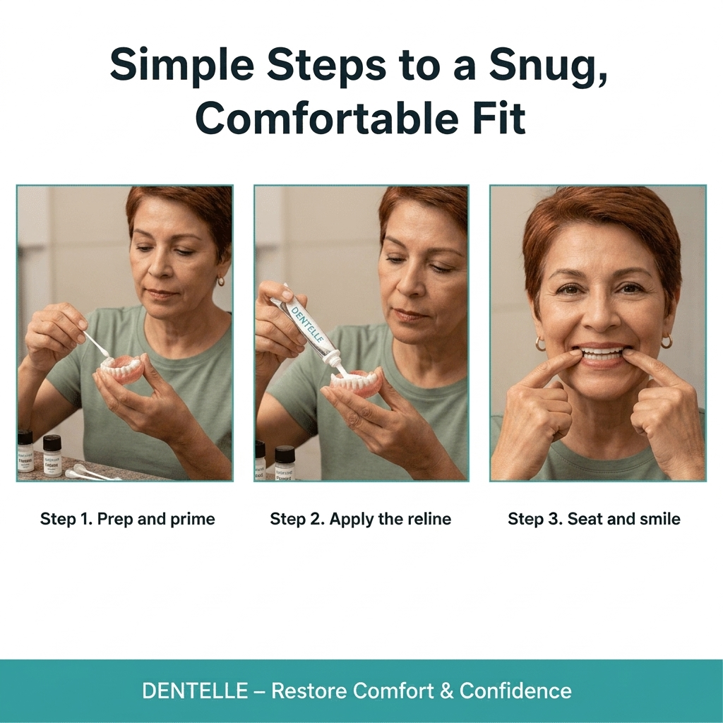 Kit de revestimiento de confort para prótesis dentales